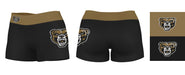Oakland Golden Grizzlies Logo on Thigh & Waistband Black & Gold Women Yoga Booty Workout Shorts 3.75 Inseam" - Vive La Fête - Online Apparel Store