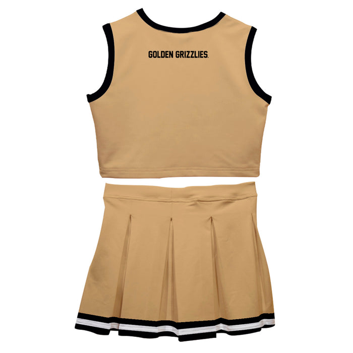Oakland Golden Grizzlies Vive La Fete Game Day Gold Sleeveless Cheerleader Set - Vive La Fête - Online Apparel Store