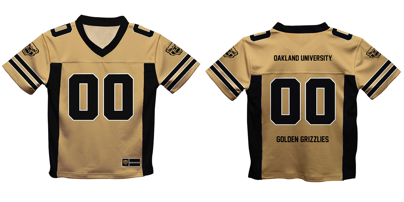 Oakland University Golden Grizzlies Vive La Fete Game Day Gold Boys Fashion Football T-Shirt - Vive La Fête - Online Apparel Store