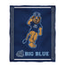 Old Dominion Monarchs Vive La Fete Kids Game Day Navy Plush Soft Minky Blanket 36 x 48 Mascot