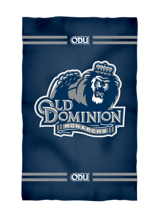 Old Dominion Monarchs Vive La Fete Game Day Absorbent Premium Blue Beach Bath Towel 31 x 51 Logo and Stripes