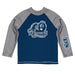 Old Dominion Monarchs Vive La Fete Blue and Gray Long Sleeve Raglan Rashguard