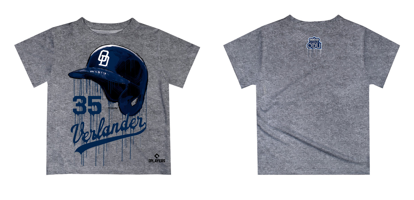 MLB Players Association Justin Verlander Old Dominion Monarch MLBPA Officially Licensed by Vive La Fete Dripping T-Shirt - Vive La Fête - Online Apparel Store