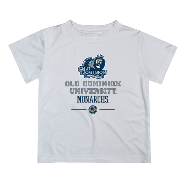 Old Dominion Monarchs Vive La Fete Soccer V1 White Short Sleeve Tee Shirt
