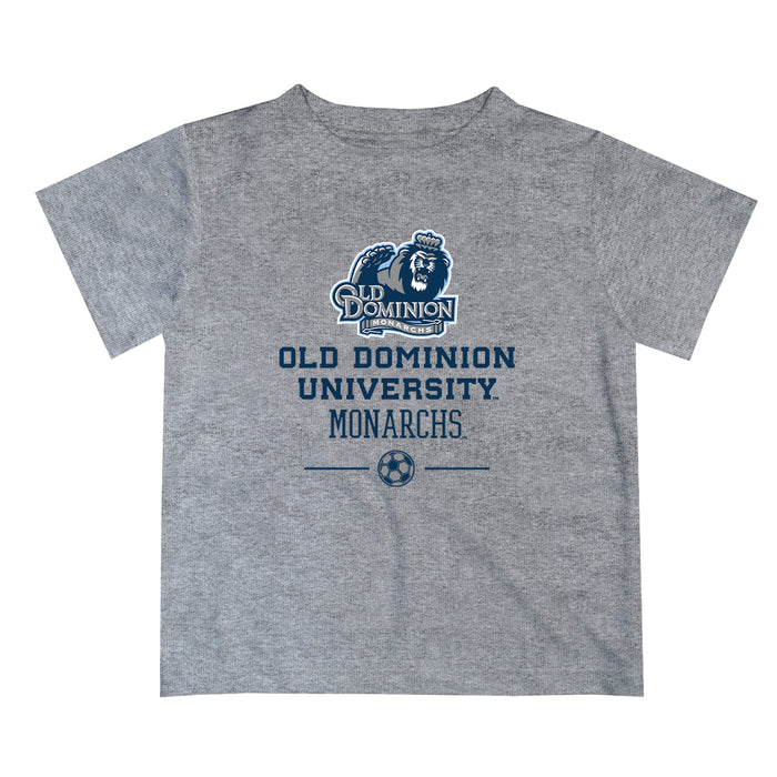 Old Dominion Monarchs Vive La Fete Soccer V1 Heather Gray Short Sleeve Tee Shirt