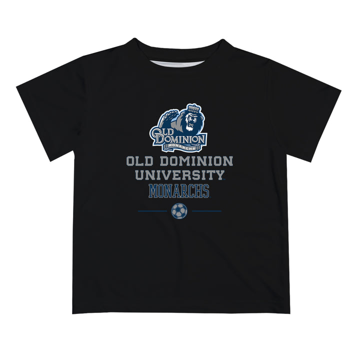 Old Dominion Monarchs Vive La Fete Soccer V1 Black Short Sleeve Tee Shirt