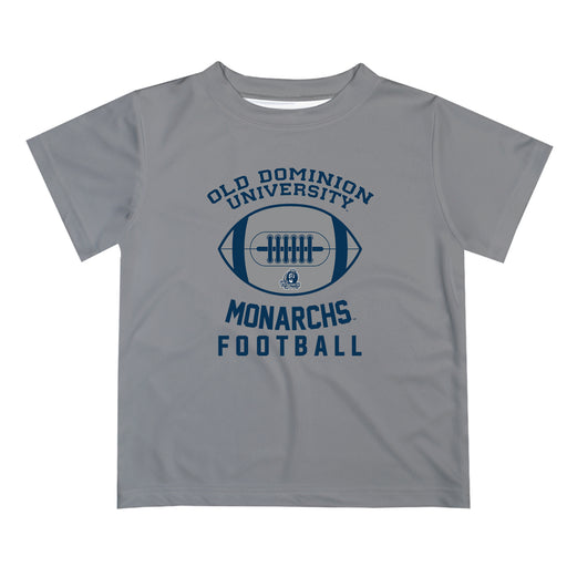 Old Dominion Monarchs Vive La Fete Football V2 Gray Short Sleeve Tee Shirt