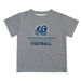 Old Dominion Monarchs Vive La Fete Football V1 Gray Short Sleeve Tee Shirt