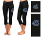 ODU Monarchs Vive La Fete Game Day Collegiate Large Logo on Thigh and Waist Women Black Capri Leggings - Vive La Fête - Online Apparel Store