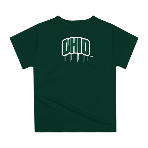 Ohio University Bobcats Original Dripping Football Helmet Green T-Shirt by Vive La Fete - Vive La Fête - Online Apparel Store