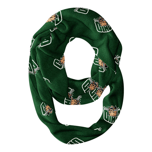 Ohio University Bobcats Infinity Scarf Green All Over Logo - Vive La Fête - Online Apparel Store