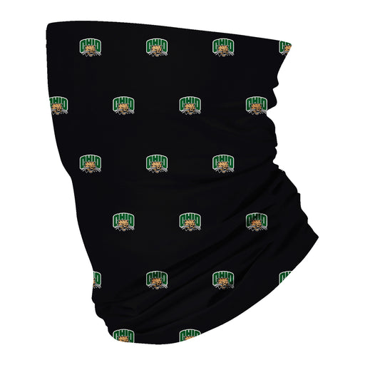 Ohio University Bobcats Vive La Fete All Over Logo Game Day Collegiate Face Cover Soft 4-Way Stretch Two Ply Neck Gaiter - Vive La Fête - Online Apparel Store