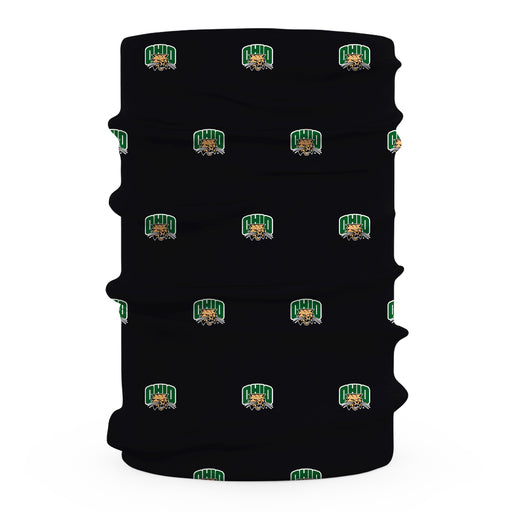 Ohio University Bobcats Vive La Fete All Over Logo Game Day Collegiate Face Cover Soft 4-Way Stretch Two Ply Neck Gaiter - Vive La Fête - Online Apparel Store