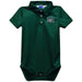 Ohio University Bobcats Embroidered Hunter Green Solid Knit Polo Onesie