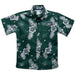 Ohio University Bobcats Hunter Green Hawaiian Short Sleeve Button Down Shirt