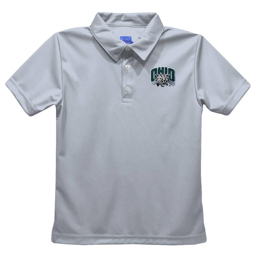 Ohio University Bobcats Embroidered Hunter Green Short Sleeve Polo Box Shirt