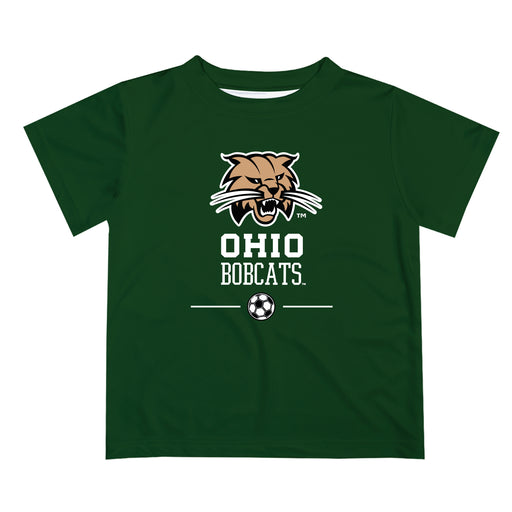 Ohio University Bobcats Vive La Fete Soccer V1 Green Short Sleeve Tee Shirt