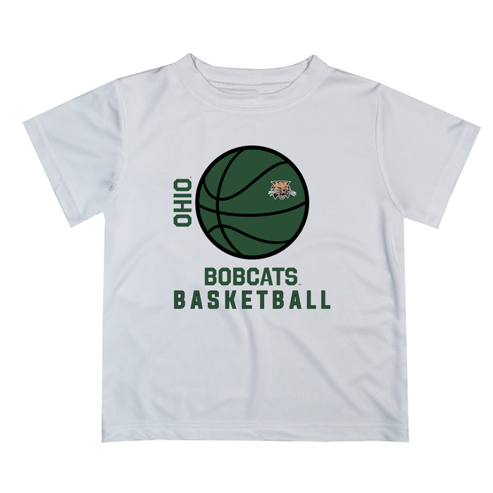 Ohio University Bobcats Vive La Fete Basketball V1 White Short Sleeve Tee Shirt