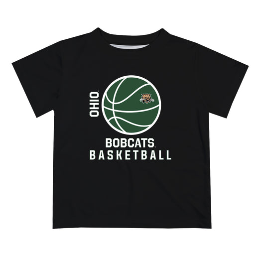 Ohio University Bobcats Vive La Fete Basketball V1 Black Short Sleeve Tee Shirt