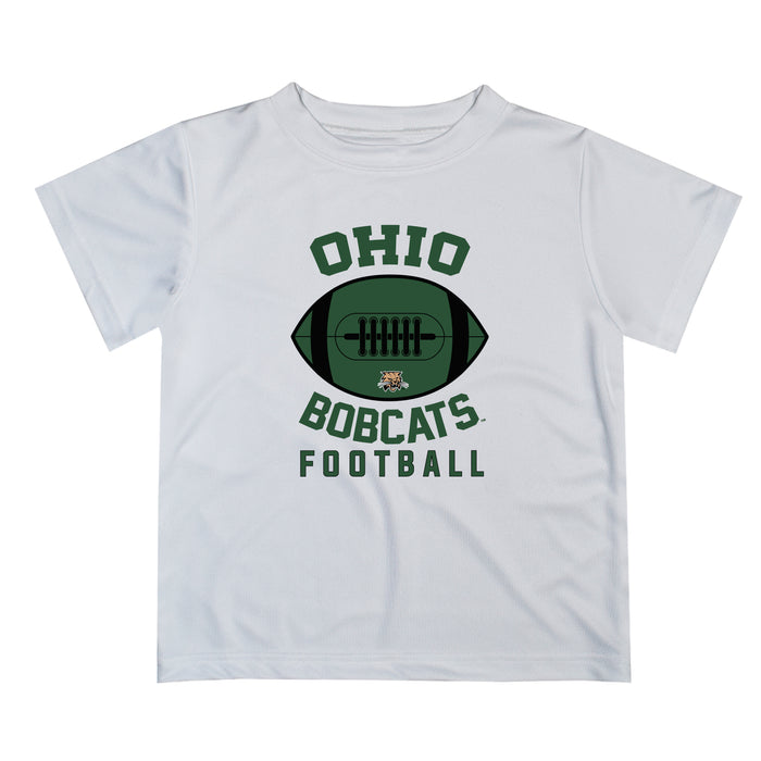 Ohio University Bobcats Vive La Fete Football V2 White Short Sleeve Tee Shirt