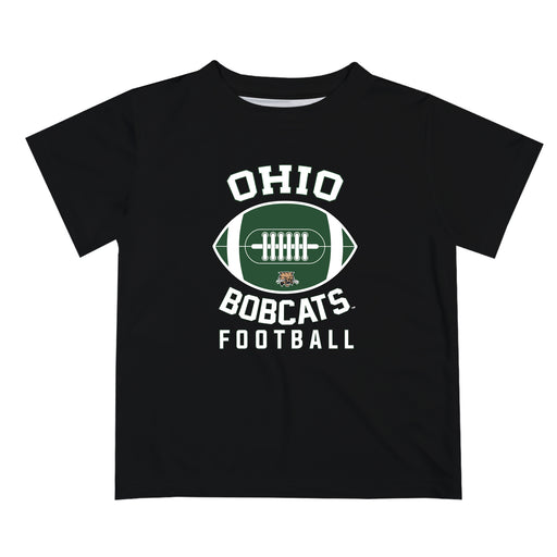 Ohio University Bobcats Vive La Fete Football V2 Black Short Sleeve Tee Shirt