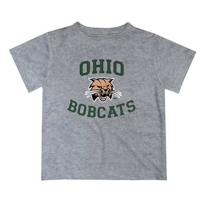 Ohio University Bobcats Vive La Fete Boys Game Day V1 Heather Gray Short Sleeve Tee Shirt