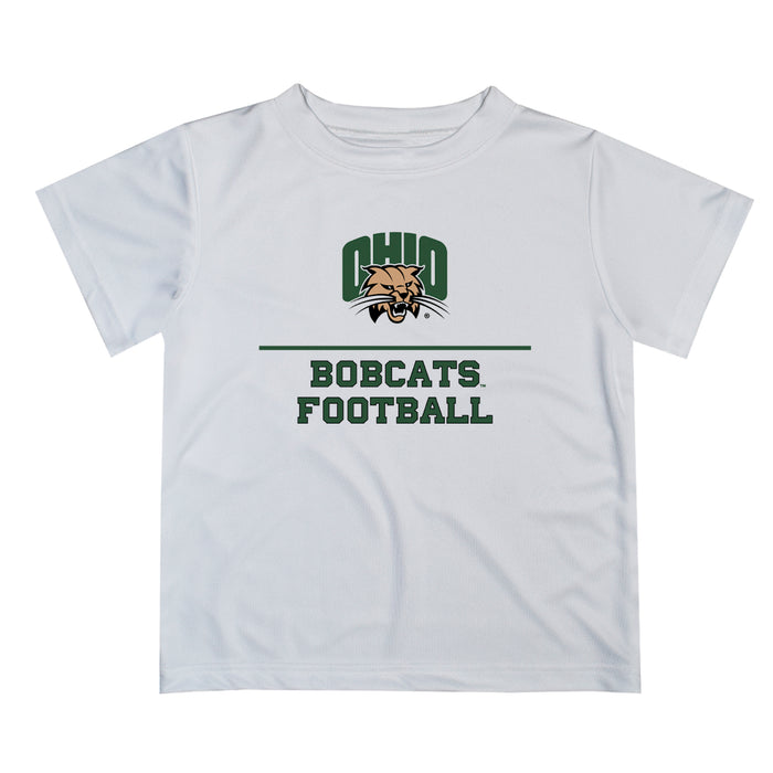 Ohio University Bobcats Vive La Fete Football V1 White Short Sleeve Tee Shirt