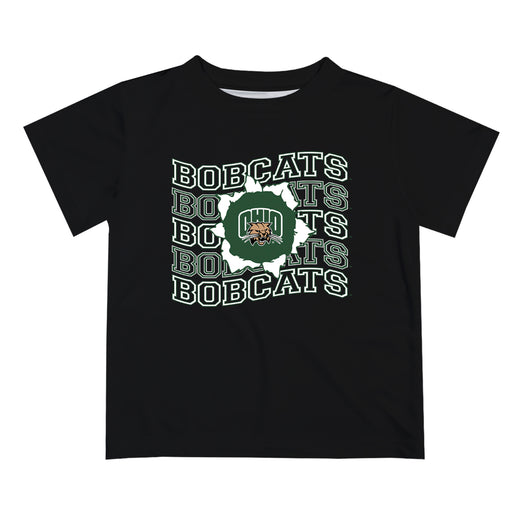 Ohio University Bobcats Vive La Fete  Black Art V1 Short Sleeve Tee Shirt