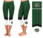 Ohio Bobcats Vive La Fete Game Day Collegiate Ankle Color Block Women Green White Capri Leggings - Vive La Fête - Online Apparel Store