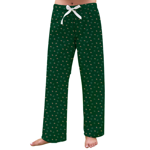 Ohio Bobcats Vive La Fete Game Day All Over Logo Women Green Lounge Pants