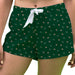 Ohio Bobcats Vive La Fete Game Day All Over Logo Women Green Lounge Shorts