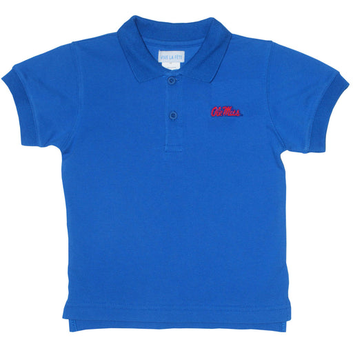 Mississippi Embroidered Royal Polo Box Shirt