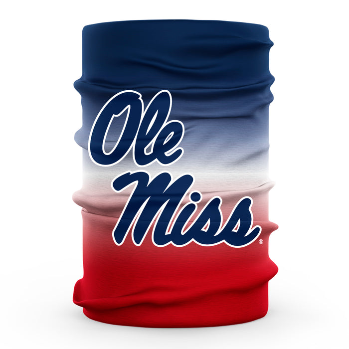 Ole Miss Neck Gaiter Degrade Navy and Red - Vive La Fête - Online Apparel Store