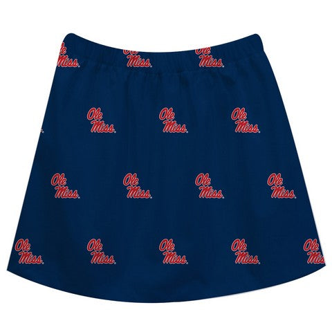 Mississippi Print Navy Blue Skirt - Vive La Fête - Online Apparel Store
