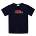 Mississippi Embroidered Navy Knit Short Sleeve Boys Tee Shirt - Vive La Fête - Online Apparel Store