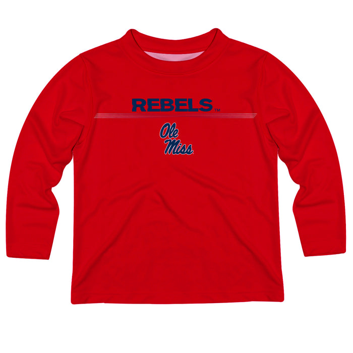 Mississippi Ole Miss Red Long Sleeve Tee Shirt - Vive La Fête - Online Apparel Store