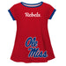 Mississippi Rebels Big Logo Red Short Sleeve Girls Laurie Top - Vive La Fête - Online Apparel Store
