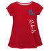 Mississippi Rebels Rebels Red Solid Short Sleeve Girls Laurie Top - Vive La Fête - Online Apparel Store