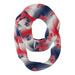 Ole Miss Rebels Vive La Fete All Over Logo Game Day Collegiate Women Ultra Soft Knit Infinity Scarf