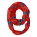 Ole Miss Rebels Vive La Fete Repeat Logo Game Day Collegiate Women Light Weight Ultra Soft Infinity Scarf