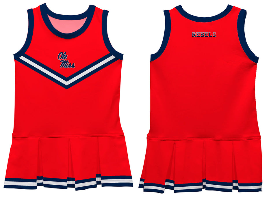 Ole Miss Rebels Vive La Fete Game Day Red Sleeveless Cheerleader Dress - Vive La Fête - Online Apparel Store