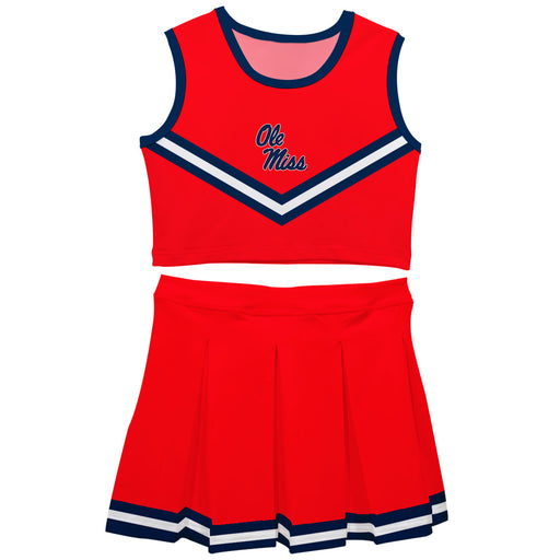 Ole Miss Rebels Vive La Fete Game Day Red Sleeveless Chearleader Set