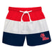 Ole Miss Rebels Vive La Fete Red White Navy Stripes Swimtrunks V1