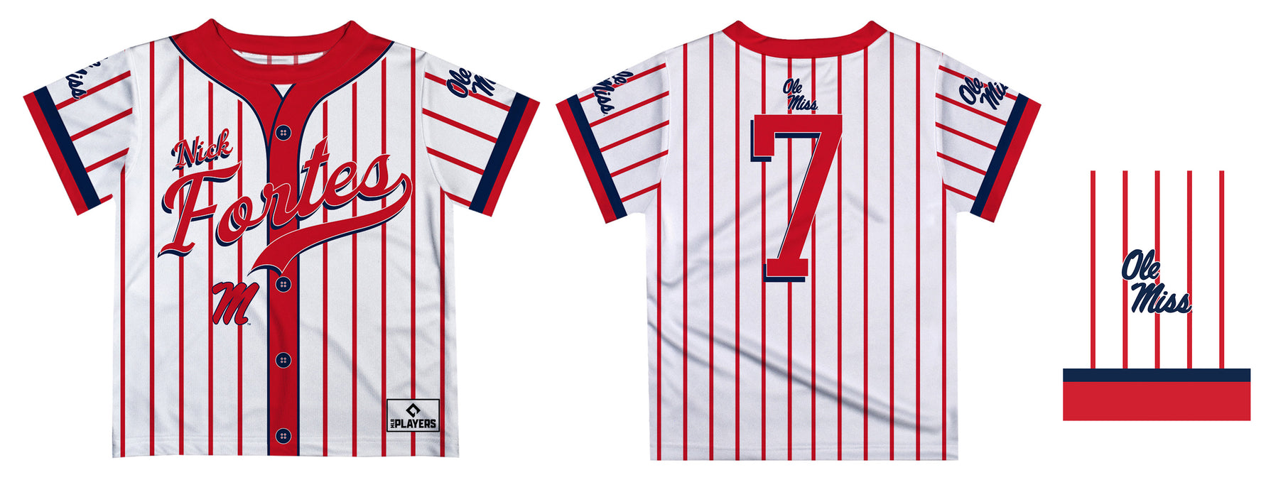 MLB Players Association Ole Miss Rebels MLBPA Officially Licensed by Vive La Fete T-Shirt - Vive La Fête - Online Apparel Store