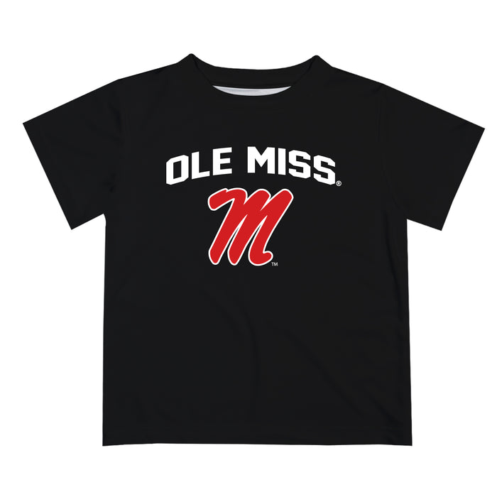 Ole Miss Rebels Vive La Fete Boys Game Day V2 Black Short Sleeve Tee Shirt