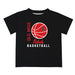 Ole Miss Rebels Vive La Fete Basketball V1 Black Short Sleeve Tee Shirt