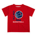 Ole Miss Rebels Vive La Fete Basketball V1 Red Short Sleeve Tee Shirt