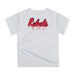 Ole Miss Rebels Original Dripping Baseball Helmet Navy T-Shirt by Vive La Fete - Vive La Fête - Online Apparel Store