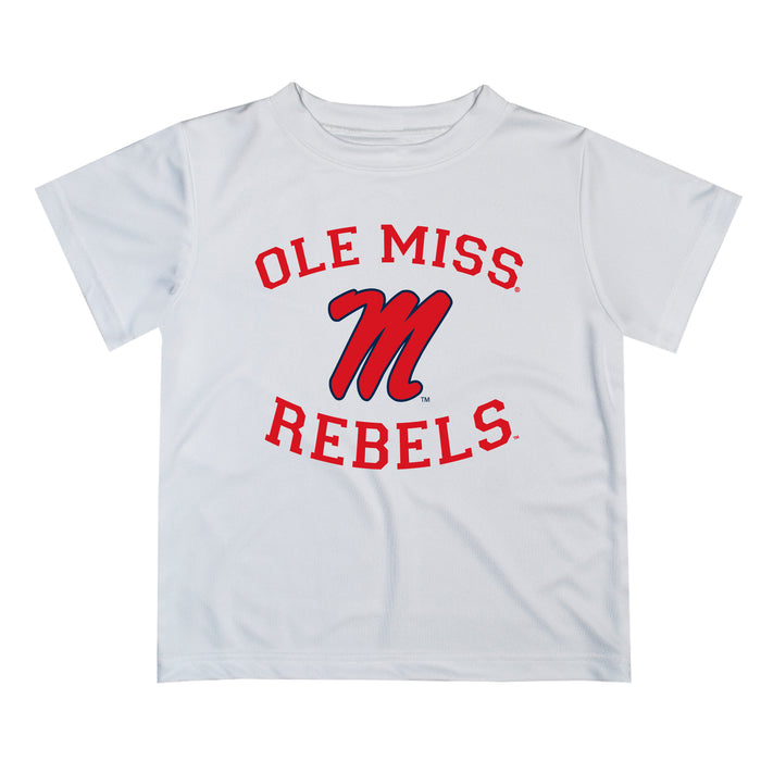Ole Miss Rebels Vive La Fete Boys Game Day V1 White Short Sleeve Tee Shirt