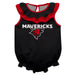 Omaha Mavericks Black Sleeveless Ruffle Onesie Logo Bodysuit by Vive La Fete